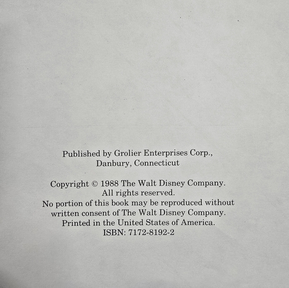 Lot Of 4 1988 Vintage Walt Disney Rhyming Reader Hard Back Kids Books - Picture 2 of 2